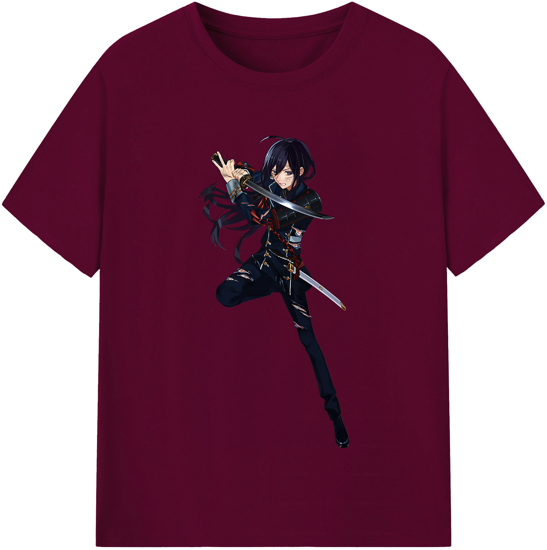 （画像用） 刀剣乱舞 Touken Ranbu レディースカジュアルプリントTシャツ（綿100％）
